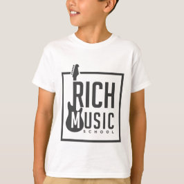 Escola de Música Rica para Camisetas Infantis