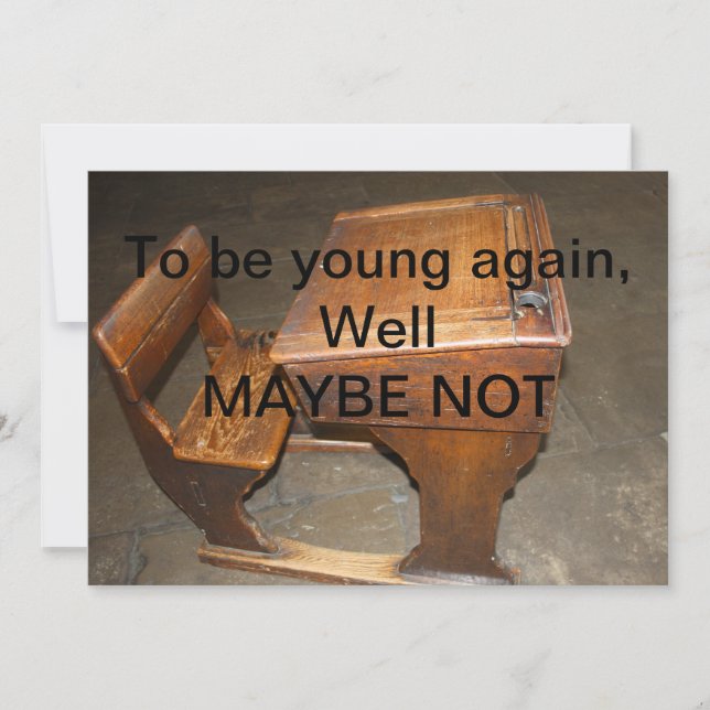 Escola de Wooden Antiga e Convite para Presidente (Frente)