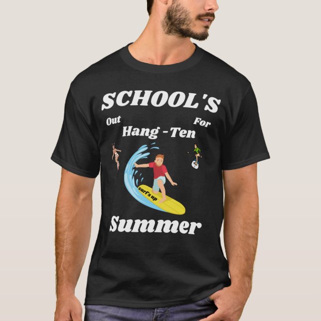 Escolas para camiseta pendurada no verão (Frente)