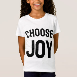 Escolha a alegria - camiseta gráfica inspiradora