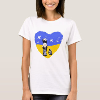 Escolha a camiseta Love Sem guerra Ucrânia