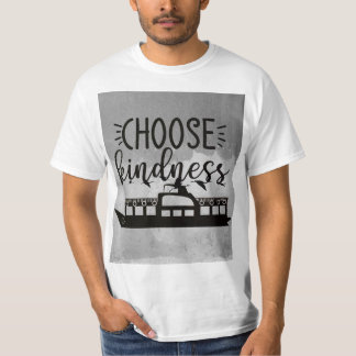 Escolha a camiseta masculina de bondade