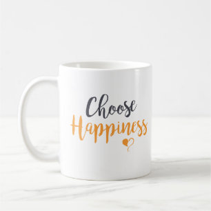 Escolha a caneca de café da felicidade