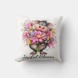 Escolha Almofada Decorativa Joy Floral Pig