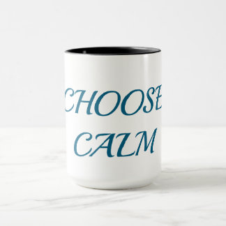 Escolha Calma – Caneca de Café Minimalista | Q Est