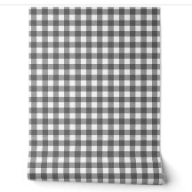 Escolha clássica de top gingham cinza