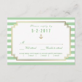 Escolha da meia da placa RSVP de Casamento Náutico
