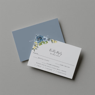 Escolha de refeição de RSVP de casamento floral az