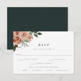 Escolha de RSVP para a Refeição do Casamento Flora