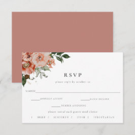 Escolha de RSVP para a Refeição do Casamento Flora