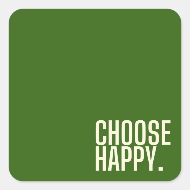 escolha feliz. Adesivos (Frente)