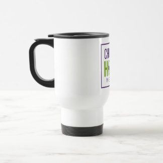 Escolha HOPE - Caneca de viagem (branco)