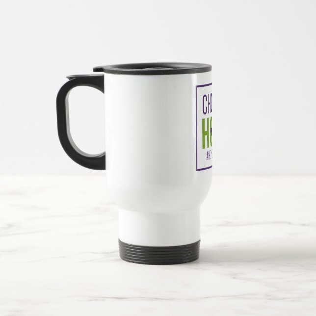 Escolha HOPE - Caneca de viagem (branco) (Esquerda)