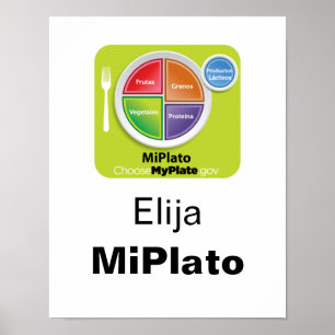 Escolha o poster espanhol de MyPlate - Elija