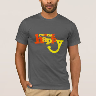 Escolha o t-shirt inspirador do slogan amarelo