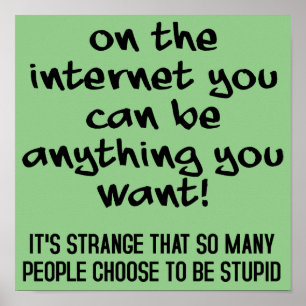 Escolha Para Ser Estúpido, Poster