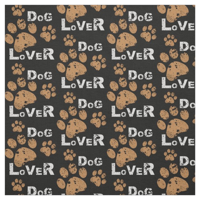 Escolha seu tecido de impressão de Paw de cor de f (Modelo)