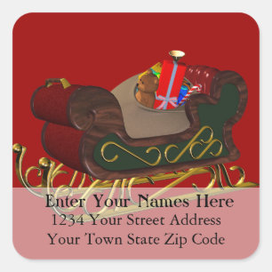 Escolha sua etiqueta de endereço de Natal em segun