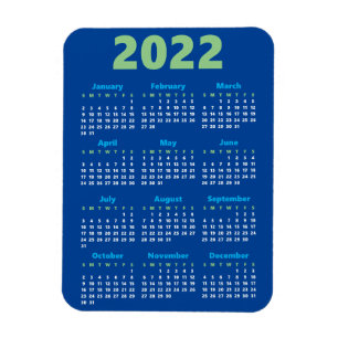 Escolha suas próprias cores Íman Calendário 2