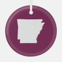 Escolha suas próprias cores Mapa de Arkansas em fo