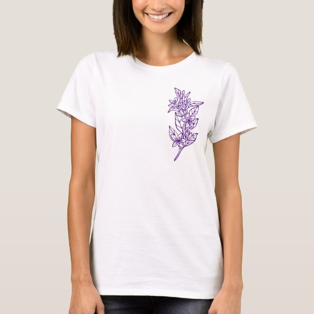 Escolha Suas Próprias Flores Coloridas - Camiseta  (Frente)
