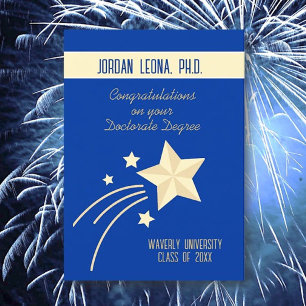 Escolha Superior! Cartão de Doutorado (Ph.D.)