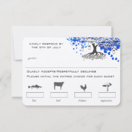 Escolhas do menu Mason Jar da árvore do coração az