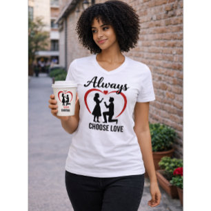 Escolher sempre a camisa do pescoço-V das mulheres