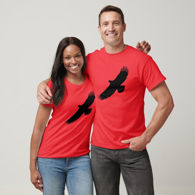 Escolher T-Shirt Colorido com Voo de Águia (Unissex)