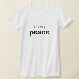 Escolher T-shirt de paz