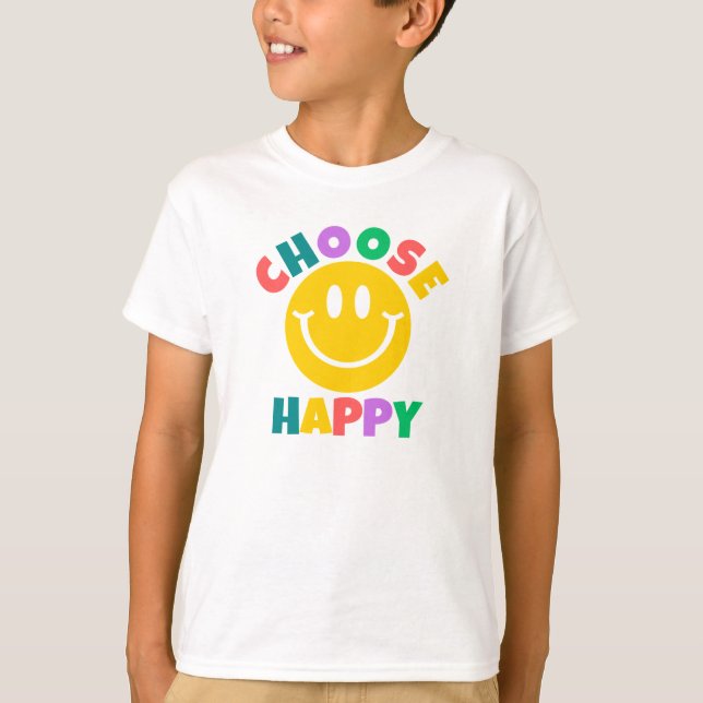 Escolher T-Shirt Feliz (Frente)
