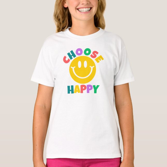Escolher T-Shirt Feliz (Frente)