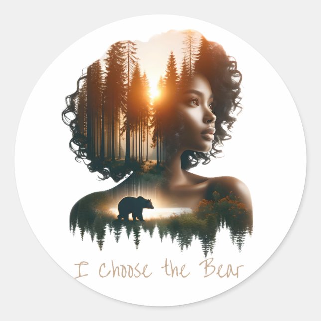 Escolho o adesivo do urso (Frente)