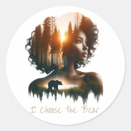 Escolho o adesivo do urso