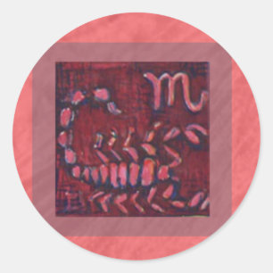 Escorpião, etiqueta (pequena)