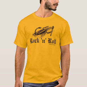 Escorpião no t-shirt do gráfico da música rock