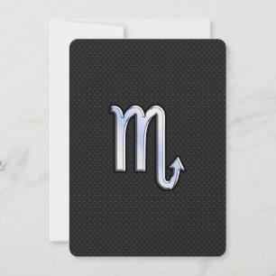 Escorpião Zodiano cromo como Sinal preto de cobra