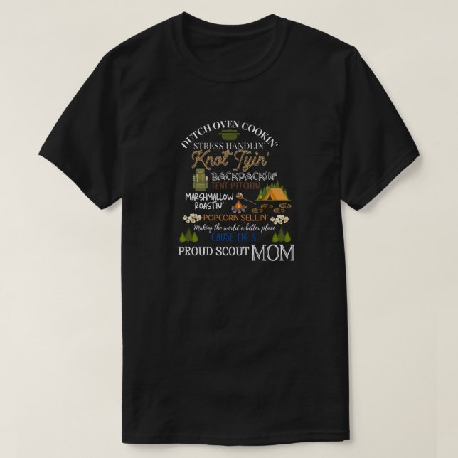 Escoteiro da Mãe T-Shirt (Frente do Design)