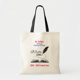Escreva! Bolsa Tote Clássica Personalizada