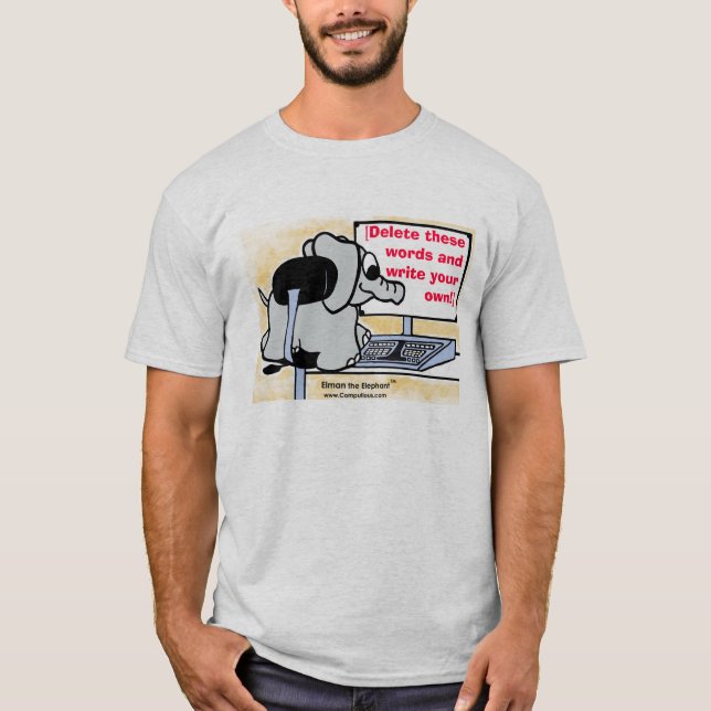 Escreva sua própria mensagem na camisa (Frente)