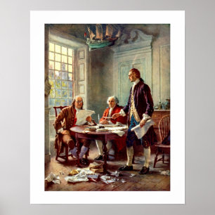 Escrevendo a Declaração de Independência Poster