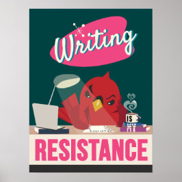 Escrevendo É Minha Resistência - Impressão de Esti