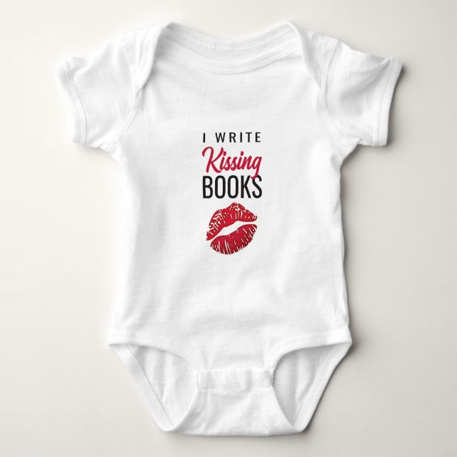 Escrevo Camiseta De Livros De Beijo (Frente)