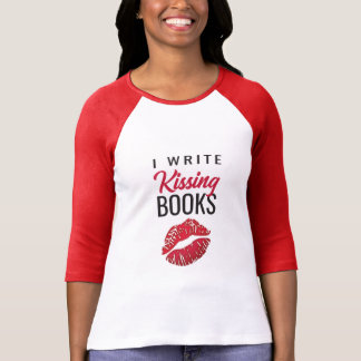Escrevo Camiseta De Livros De Beijo