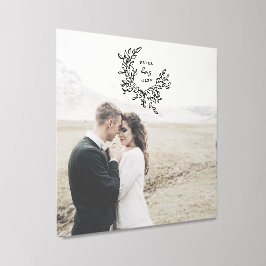 Escrita de Amor de Wreath de Casamento Elegante