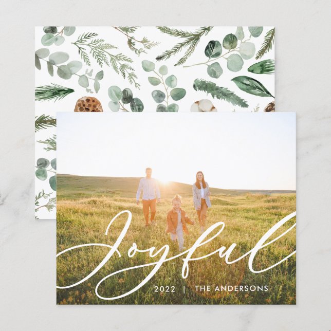 Escrita fotográfica moderna e mínima 1 elegante (Frente/Verso)