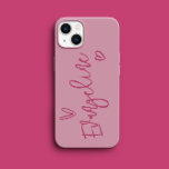 Escrita moderna tipografia de cor-de-rosa-cinza el<br><div class="desc">Um script de tipografia cardíaca moderno e mínimo,  cor-de-rosa,  elegante e simples design de capa de telefone personalizada.</div>