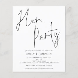 Escrito Elegante de Orçamento Festa Branca Negra