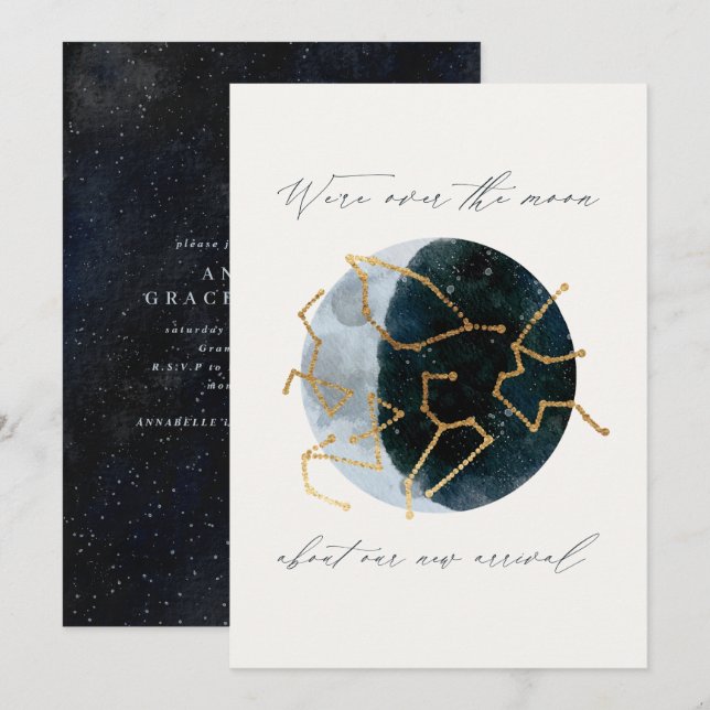 Escrito moderno: estrela da Lua da Lua da Lua (Frente/Verso)