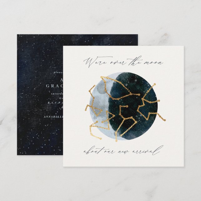 Escrito moderno: estrela da Lua da Lua da Lua (Frente/Verso)